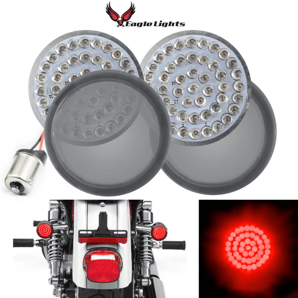 Eagle Lights Value Line Harley Front & Rear LED Turn Signal Kit w/ Smoked Lenses